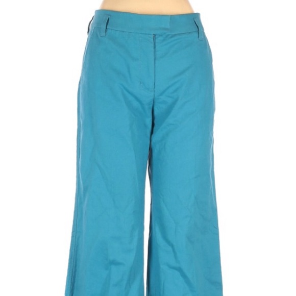 3.1 Phillip Lim Teal Wide Leg Pants Size 2 - Picture 2 of 3